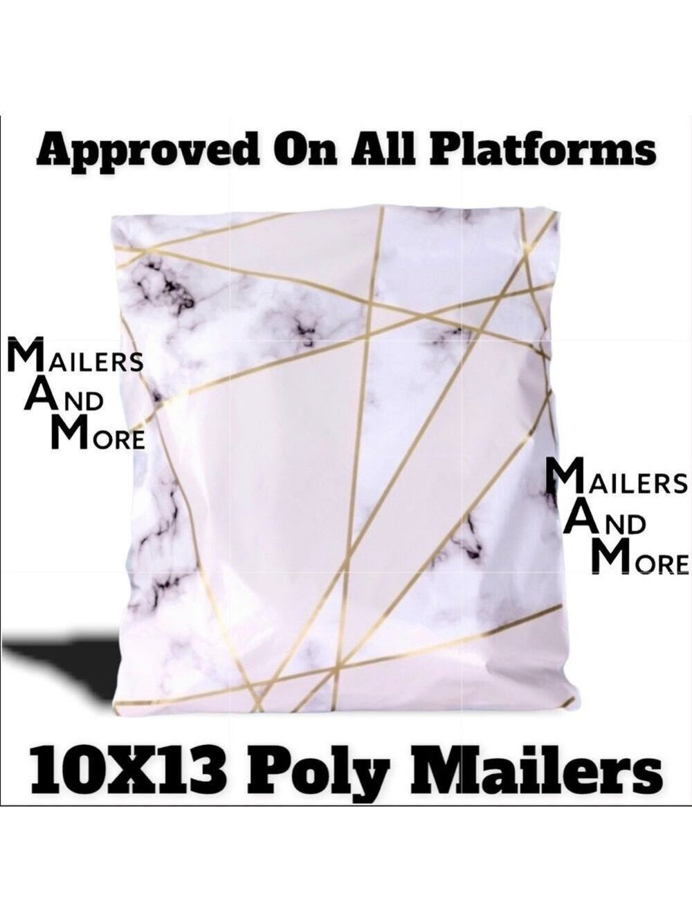 25 10X13 Poly Mailers Marble Shipping Envelopes PRICE IS FIRM - Picture 4 of 6